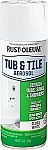 12 oz Rust-Oleum 280882 Tub & Tile Spray Paint, Gloss White $12.94