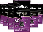 60-Count Lavazza Espresso Maestro Intenso Aluminum Capsules $17.81