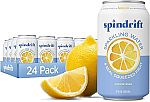 24 Count 12 fl oz Spindrift Sparkling Water (Lemon) $10.44