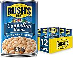 12-Pack BUSH'S BEST 15.5 oz Canned Cannellini Beans $11.29