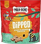 10 oz Milk-Bone Dipped Honey Flavored Biscuits with Peanut Butter Flavored Coating $1.28