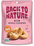 9-pack 9 Ounce Back to Nature Jumbo Cashews - Dry Roasted with Sea Salt $30