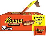 25-Pack 0.55-Oz Reese's Milk Chocolate Snack Size Peanut Butter Cups Pantry Pack $4.11