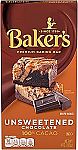 Baker's Unsweetened Chocolate Premium Baking Bar with 100 % Cacao (4 oz Box) $0.89