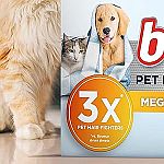 130-Count Bounce Pet Hair & Lint Guard Mega Dryer Sheets (Unscented) $6.16