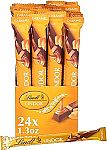 24-pack Lindt LINDOR Caramel Milk Chocolate Truffle Bar 1.3 oz $15.90 and more
