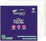 8-packs Swisspers Pocket Tissues $1.29