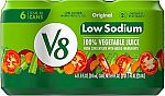 6-Pack 11.5-Oz V8 Low Sodium Original 100% Vegetable Juice $2.78 (Reg $5)