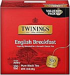 100 Count Twinings English Breakfast Black Tea $7.13
