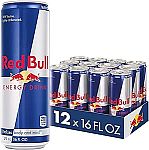 12-Cans Red Bull Sugar Free Energy Drink, 16 Fl Oz $23.85