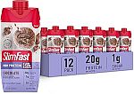 12 Count SlimFast Protein Shake, Chocolate Shake Ready to Drink $16.24