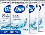 64-Count 4-Oz Dial Antibacterial Deodorant Bar Soap $29.74
