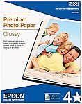 50 Sheets Epson Premium Photo Paper GLOSSY (8.5x11 Inches) $11.93