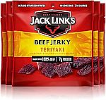 5-Ct 0.625-Oz Jack Link's Teriyaki Beef Jerky $3.36