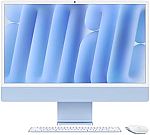 Apple 2024 iMac All-in-One 24" Desktop (M4 chip 8-Core CPU 8-core GPU 16GB 256GB) Blue with AppleCare+ (3 Years) $1190.51