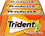 168 Count Trident Tropical Twist Flavor Sugar Free Gum $4.83