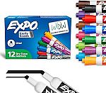 12-Count EXPO Low Odor Dry Erase Markers (Chisel Tip, Assorted Colors) $6.10