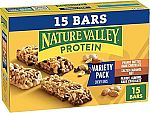 15-Ct Nature Valley Protein Granola Bars Variety Pack $6