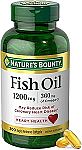 200 Count Nature's Bounty Fish Oil Omega 3 Supplements $6.99