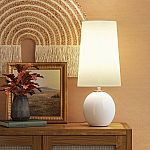 Threshold Marble Table Lamp w/ LED Light Bulb $15.99