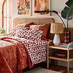 4-Piece Opalhouse Printed Cotton Percale Sheet Set (Various): King $10.40 and more