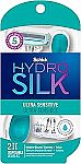 2 Count Schick Hydro Silk Sensitive Women's 5-Blade Disposable Razors $3.17