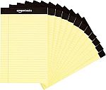 12-Pack Amazon Basics 50 sheet Narrow Ruled Lined Writing Note Pad $8