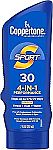 7-Oz Coppertone SPORT Sunscreen SPF 30 Lotion $4