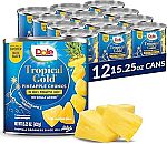 12-Count 15.25-Oz Dole Tropical Gold Pineapple Chunks in 100% Pineapple Juice $15.27