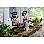 Hampton Bay Patio Black Wood Outdoor Rocking Chair $49 (orig. $149)