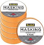 6-Pack Scotch Expressions Masking Tape, .94 in x 20 yd $6.99