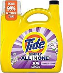 117-Oz Tide Simply Clean & Fresh Liquid Laundry Detergent $10