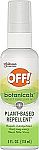 4-Oz OFF! Botanicals Insect Repellent Bug Spray $3
