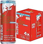 4-Pack 12oz Red Bull Sugar Free Energy Drink $4.93