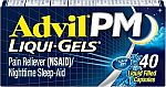 40-Ct Advil PM Liqui-Gels Pain Reliever and Nighttime Sleep Aid $5
