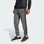 Adidas Men's 3 Stripes Tricot Tapered Track Pants $11.90