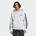 Adidas Men's Essentials 3 Stripes Fleece Hoodie $17