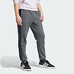 adidas men Essentials 3-Stripes Fleece Pants $12