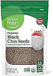 1-Lb Amazon Fresh Organic Black Chia Seeds $3.73