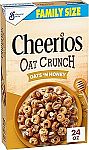 2 x 24 oz Cheerios Oat Crunch Oats 'N Honey Breakfast Cereal $6.89