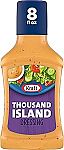 Kraft Dressing, Thousand Island, 8 oz $0.95