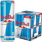 4-Pack 12-Oz Red Bull Energy Drink (Sugar Free) $3.85