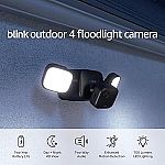 Blink Outdoor 4 Floodlight Security Camera (Latest Version) $59.99 (Reg $129.98)
