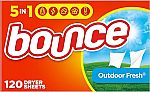 4 x 120 Count Bounce Dryer Sheets Laundry Fabric Softener $10.78