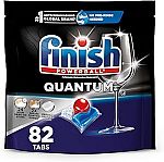 82 Count Finish Quantum Powerball Dishwasher Detergent Tablets $9.58