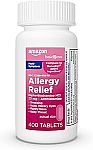 400 count Amazon Basic Care Complete Allergy Relief Antihistamine Tablets $5.53