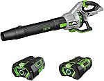 EGO Power+ LB7654 56-Volt 765 CFM Brushless Cordless Leaf Blower with 5.0Ah and 2.5Ah Battery $329.99