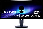 Alienware 34 240Hz QD-OLED Curved Gaming Monitor - AW3425DW $699.99