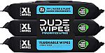 3-Pack of 48-Count Dude Wipes Flushable Wipes $6.73