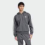 adidas men Essentials 3-Stripes Fleece Hoodie $15.20